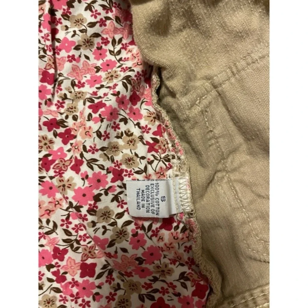 Old Navy Tan Corduroy‎ Jacket Girls Size Small Spring Coat Cute Boho